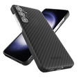 Case for Samsung Galaxy S24, ERBORD Full Kevlar, for MagSafe, black