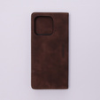 Case for Xiaomi Redmi 12C, ERBORD Vintage, wallet with flap, coffee