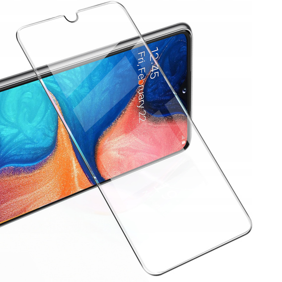 2x Tempered Glass for Samsung Galaxy A20E, ERBORD 9H Hard Glass for phone screen