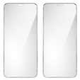 2x Tempered Glass for iPhone 12 Mini, ERBORD 9H Hard Glass for phone screen