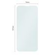 2x Tempered Glass for iPhone 14 Plus, ERBORD 9H Hard Glass for phone screen