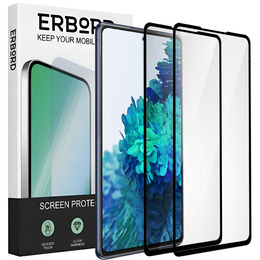 2x Tempered Glass for Samsung Galaxy S20 FE, ERBORD 3D full display