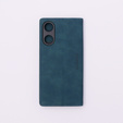 Case for Oppo A78 5G, ERBORD Vintage, wallet with flap, blue