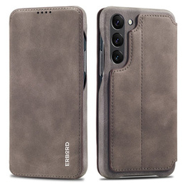 Flip case for Samsung Galaxy S23 Plus, ERBORD Retro, brown