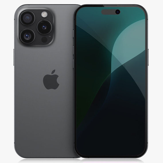 2x Szkło Hartowane prywatyzujące do iPhone 16 Pro Max, ERBORD 9H Easy App Anti-Peep