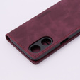 Case for Oppo A78 5G, ERBORD Vintage, wallet with flap, red