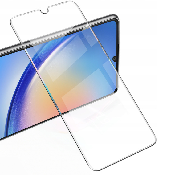 2x Tempered Glass for Samsung Galaxy A34 5G, ERBORD 9H Hard Glass for phone screen