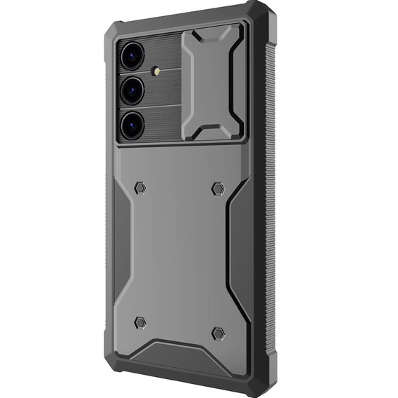 Case for Samsung Galaxy S24, ERBORD Rugged Case, black
