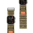 Pasek Nylonowy ERBORD Runner do Apple Watch 1/2/3/4/5/6/7/8/9/10/11/SE Ultra 1/2/3 42/44/45/46/49mm, Zielony