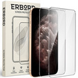 2x Szkło Hartowane do iPhone 11 Pro, ERBORD 9H Hard Glass, szybka