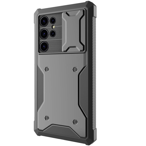 Case for Samsung Galaxy S24 Ultra, ERBORD Rugged MagSafe Case , black (two frames)