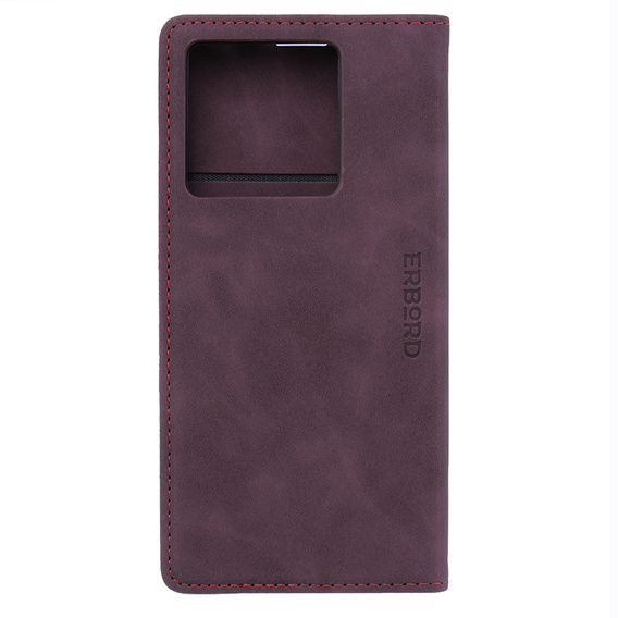 Case for Xiaomi 13T / 13T Pro, ERBORD Vintage, wallet with flap, red