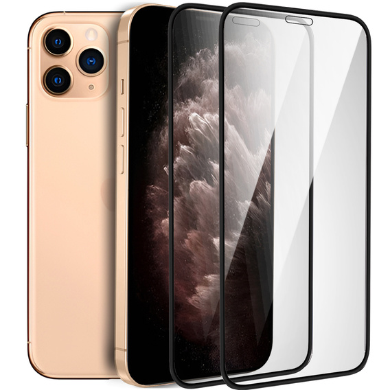 2x Tempered Glass for iPhone X/XS/11 Pro, ERBORD 3D full display