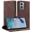 Case for Motorola Moto G53, ERBORD Vintage, wallet with flap, coffee