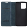 Case for Motorola Edge 40 Neo, ERBORD Vintage, wallet with flap, blue