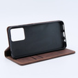 Case for Motorola Moto G53, ERBORD Vintage, wallet with flap, coffee