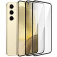 2x Szkło Hartowane do Samsung Galaxy S24/S25, ERBORD 3D pełne, szybka na cały ekran
