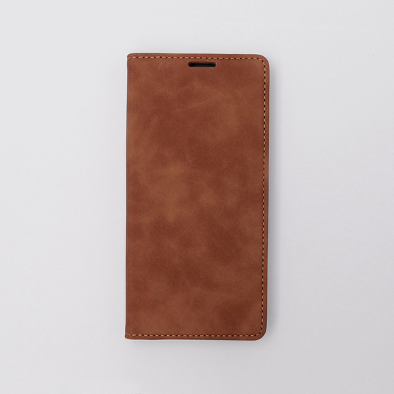 Case for Motorola Moto E13 4G, ERBORD Vintage, wallet with flap, brown