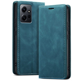 Etui do Xiaomi Redmi Note 12 4G, ERBORD Vintage portfel z klapką, niebieskie