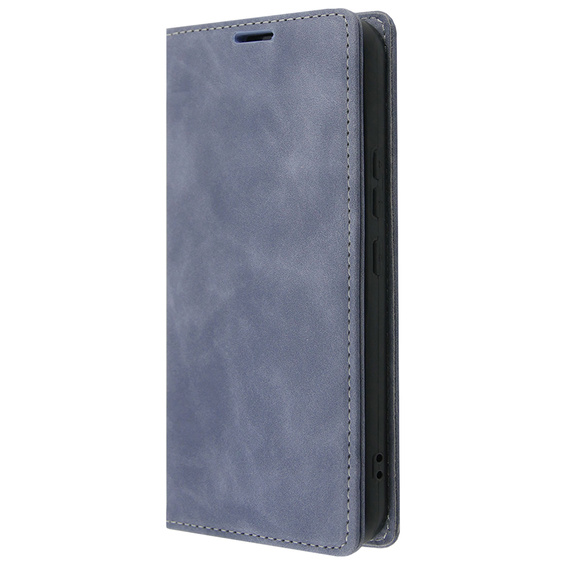 Case for Samsung Galaxy A54, ERBORD Vintage, wallet with flap, grey
