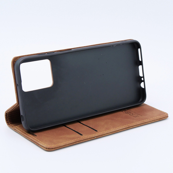 Etui do Motorola Moto G53, ERBORD Vintage portfel z klapką, brązowe