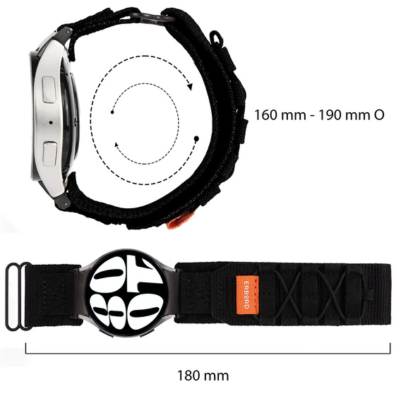 ERBORD Runner Nylon Strap for Samsung Galaxy Watch 4/5/6/7