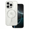 Case for iPhone 16 Pro, ERBORD Glitter MagSafe, transparent + Screen Glass
