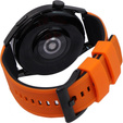 ERBORD Universal Silicone Strap 22mm, Dual Color, orange / black / black buckle