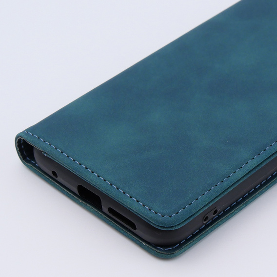 Case for Xiaomi Redmi Note 12S, ERBORD Vintage, wallet with flap, blue