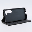 Case for Samsung Galaxy S23, ERBORD Vintage, wallet with flap, black