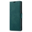 Case for Samsung Galaxy S23 Ultra, ERBORD Vintage, wallet with flap, green