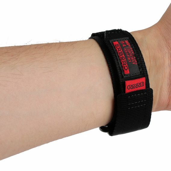 Pasek Nylonowy ERBORD MP84 Quickfit do Garmin Fenix 5X/6X/6X PRO/7X, Czarny, Rozmiar S/M