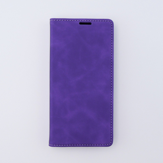 Etui do Oppo A78 4G, ERBORD Vintage portfel z klapką, fioletowe