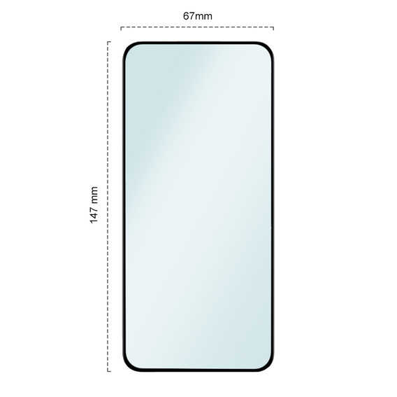 2x Tempered Glass for Xiaomi 13, ERBORD 3D full display