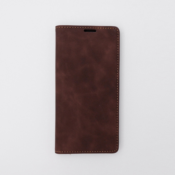 Case for Motorola Moto E13 4G, ERBORD Vintage, wallet with flap, coffee