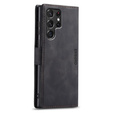 Case for Samsung Galaxy S24 Ultra, ERBORD Vintage, wallet with flap, black
