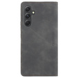 Case for Samsung Galaxy A54, ERBORD Vintage, wallet with flap, black