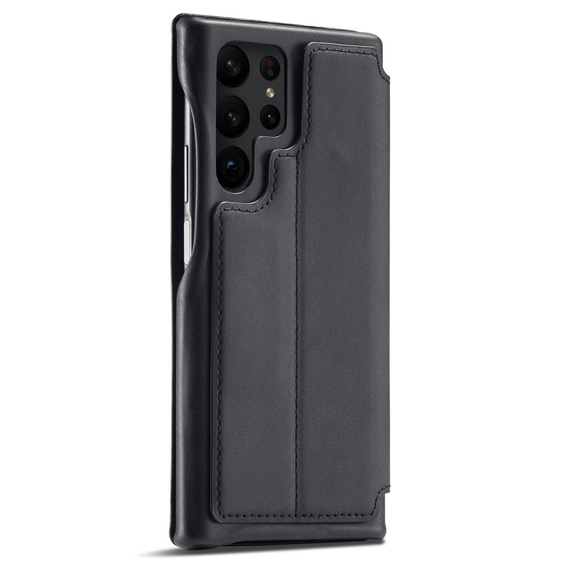 Flip case for Samsung Galaxy S23 Ultra, ERBORD Retro, black
