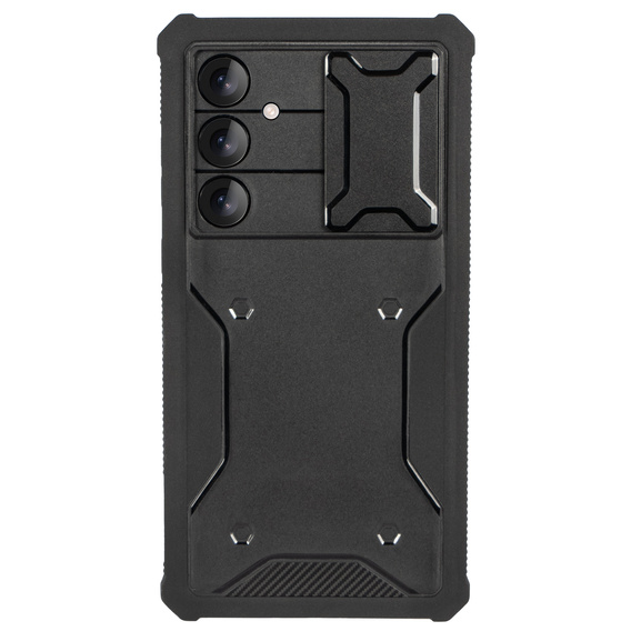 Case for Samsung Galaxy A55, ERBORD Rugged Case, black (Two frames)