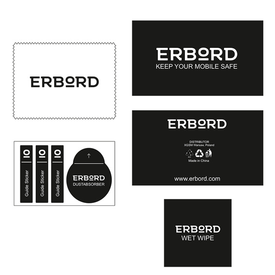 2x Tempered Glass ERBORD 9H Hard Glass for phone screen for Oppo A38 4G / Oppo A18 4G