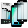 2x Szkło Hartowane do iPhone 7 Plus/8 Plus, ERBORD 3D pełne, szybka na cały ekran