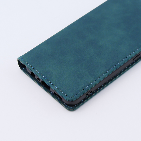 Case for Oppo A78 4G, ERBORD Vintage, wallet with flap, blue