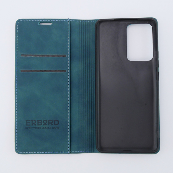 Etui do Xiaomi 13 lite, ERBORD Vintage portfel z klapką, niebieskie