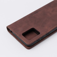 Case for Motorola Moto E13 4G, ERBORD Vintage, wallet with flap, coffee