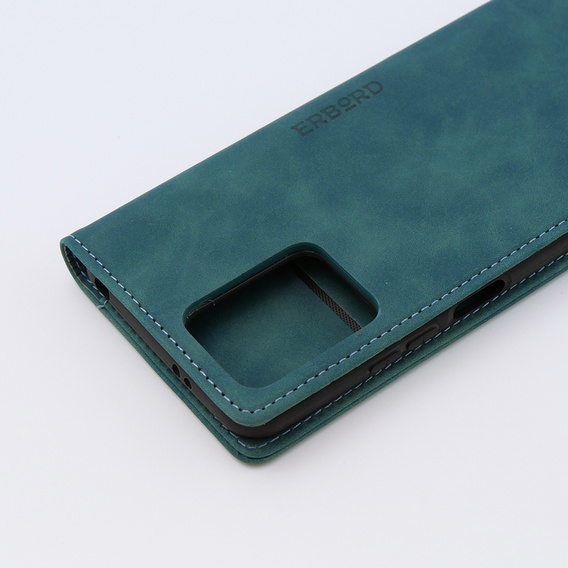 Etui do Xiaomi Redmi Note 12 5G / Poco X5 5G, ERBORD Vintage portfel z klapką, niebieskie