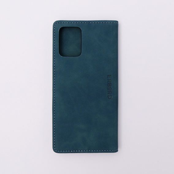 Etui do Motorola Moto G73, ERBORD Vintage portfel z klapką, niebieskie