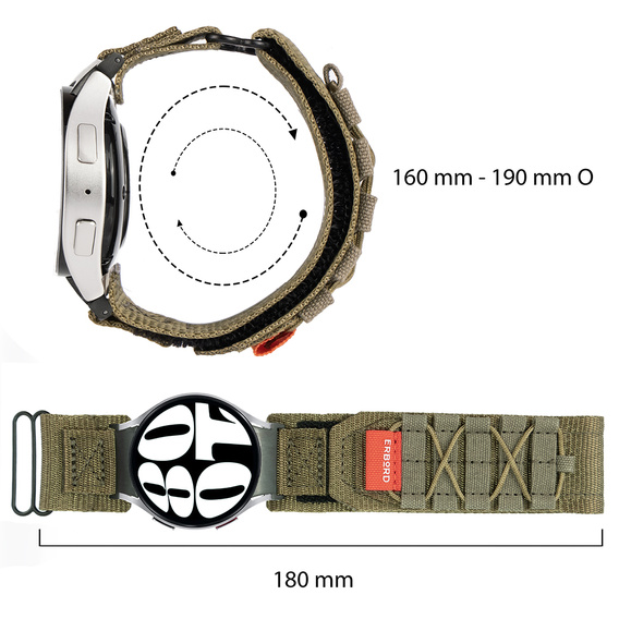 ERBORD Runner Nylon Strap for Samsung Galaxy Watch 4/5/6/7