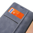 Case for Samsung Galaxy A54, ERBORD Vintage, wallet with flap, grey