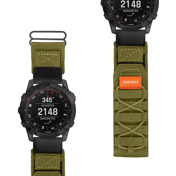 ERBORD Runner Quickfit Nylon Strap for Garmin Fenix 5X/6X/6X PRO/7X