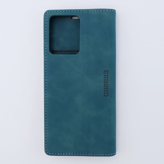 Case for Xiaomi Redmi Note 12 4G, ERBORD Vintage, wallet with flap, blue